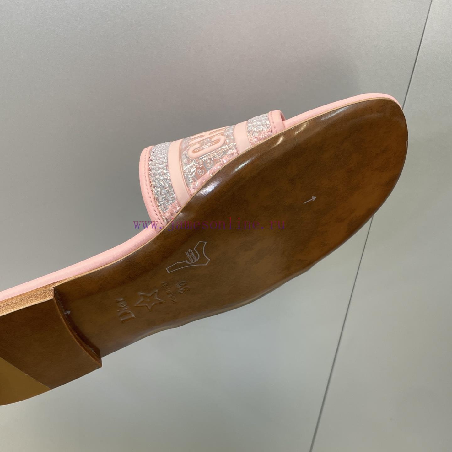 Dior 2026 Early Spring New DWAY Flat Bottom Straight Drag Jelly Colored Women's Shoes CD Letter wkmlalr1 - Image 10