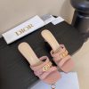 Dior | Dior's Early Spring New Product Runway Show Fake Style Flat Slippers Hard Goods New Purc am8qfmvo