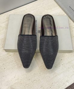 Brunello Cucineli 2026 Early Spring New Beaded Women's Shoes BC Flat Bottomed Square Toe Color ta6k6or7