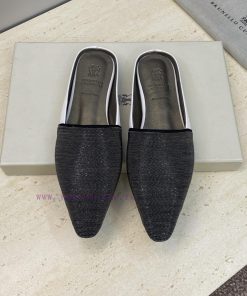 Brunello Cucineli 2026 Early Spring New Beaded Women's Shoes BC Flat Bottomed Square Toe Color esiwf9bu