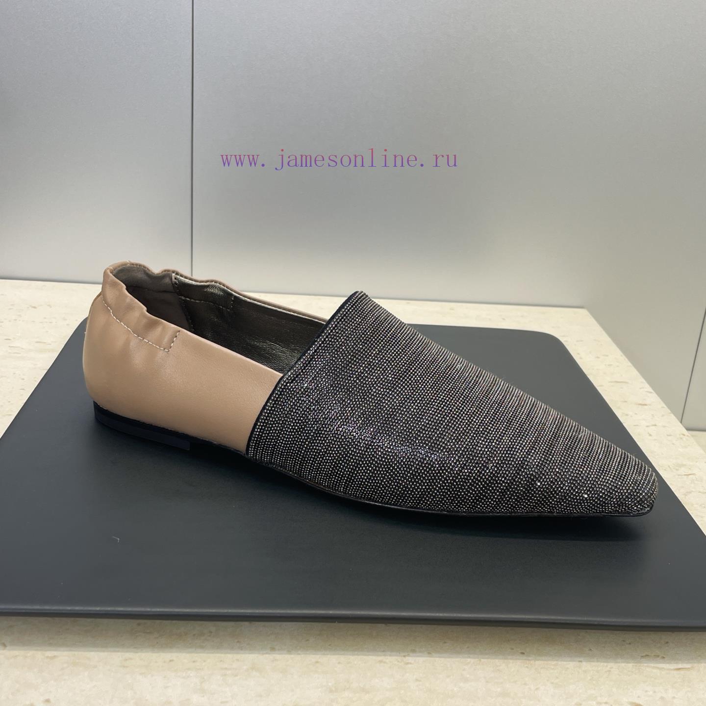 Brunello Cucineli 2026 Early Spring New Beaded Women's Shoes BC Flat Bottomed Square Toe Color ucqrh09u - Image 7
