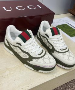 Gucci 2026 Early Spring New Couple Collection Re Web Lace Up Casual Sneakers Gucci Letter Logo dbartdtv