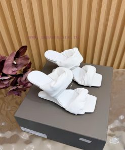 New RICK OWENS High-heeled Pleated Twisted Floral Wedge Sandals For Autumn And Winter 2025 Will f3upn2ow