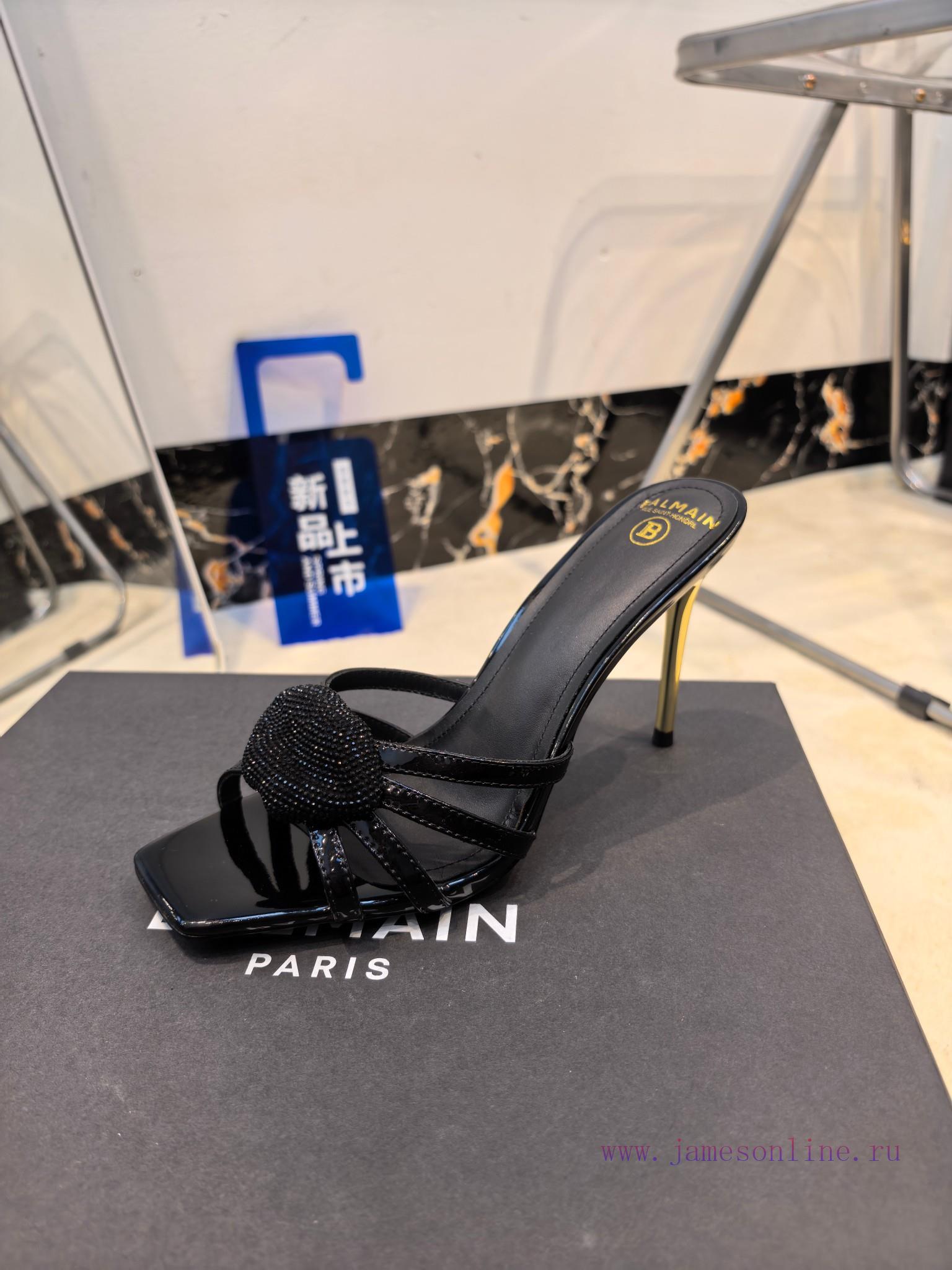 Balmain Autumn/Winter 2026 Fashion Show Lips Fashionable High Heels Slippers———————————𝘽𝙖𝙡𝙢𝙖𝙞𝙣 jbdcduc8 - Image 10