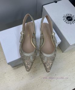J'ADIOR Woven Women's Shoes Dior 2026 Early Spring New Color Fashion Show New Crystal Shoes Bli hxor82jn