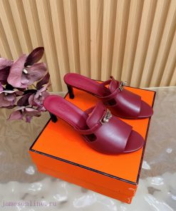 Herm è S/Herm è S Classic Kelly Buckled High Heel Slippers/Sandals——————————Extremely Retro Des 93swt28r