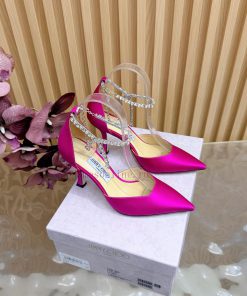 2026 New Jimmy Choo Classic Silk Chain Thick Single ShoesJC Home's Timeless Classic Minimalist yucvpiek