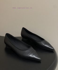 -2026 Spring/Summer New Chanel 26P Pointed Ballet Shoes Classic Double Color Embroidered Double 1dr3slyh