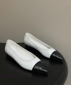 -2026 Spring/Summer New Chanel 26P Pointed Ballet Shoes Classic Double Color Embroidered Double 0xwq6315