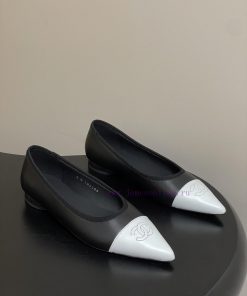 -2026 Spring/Summer New Chanel 26P Pointed Ballet Shoes Classic Double Color Embroidered Double 9gsavyck