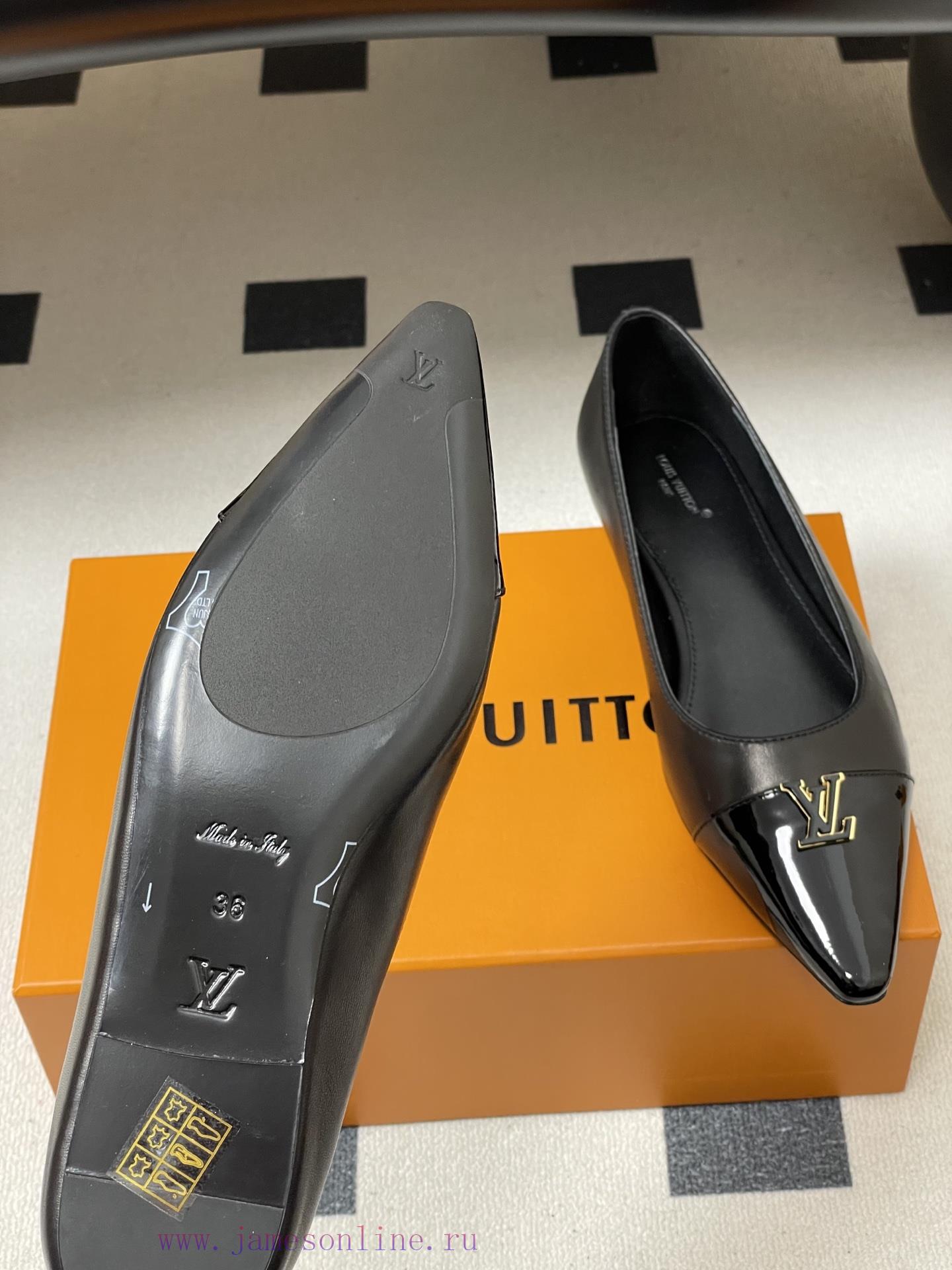 26ss Spring/Summer New LOUIS VUITTON Louis Vuitton LV Color Blocked High Heels Collection Class dllzibdh - Image 9