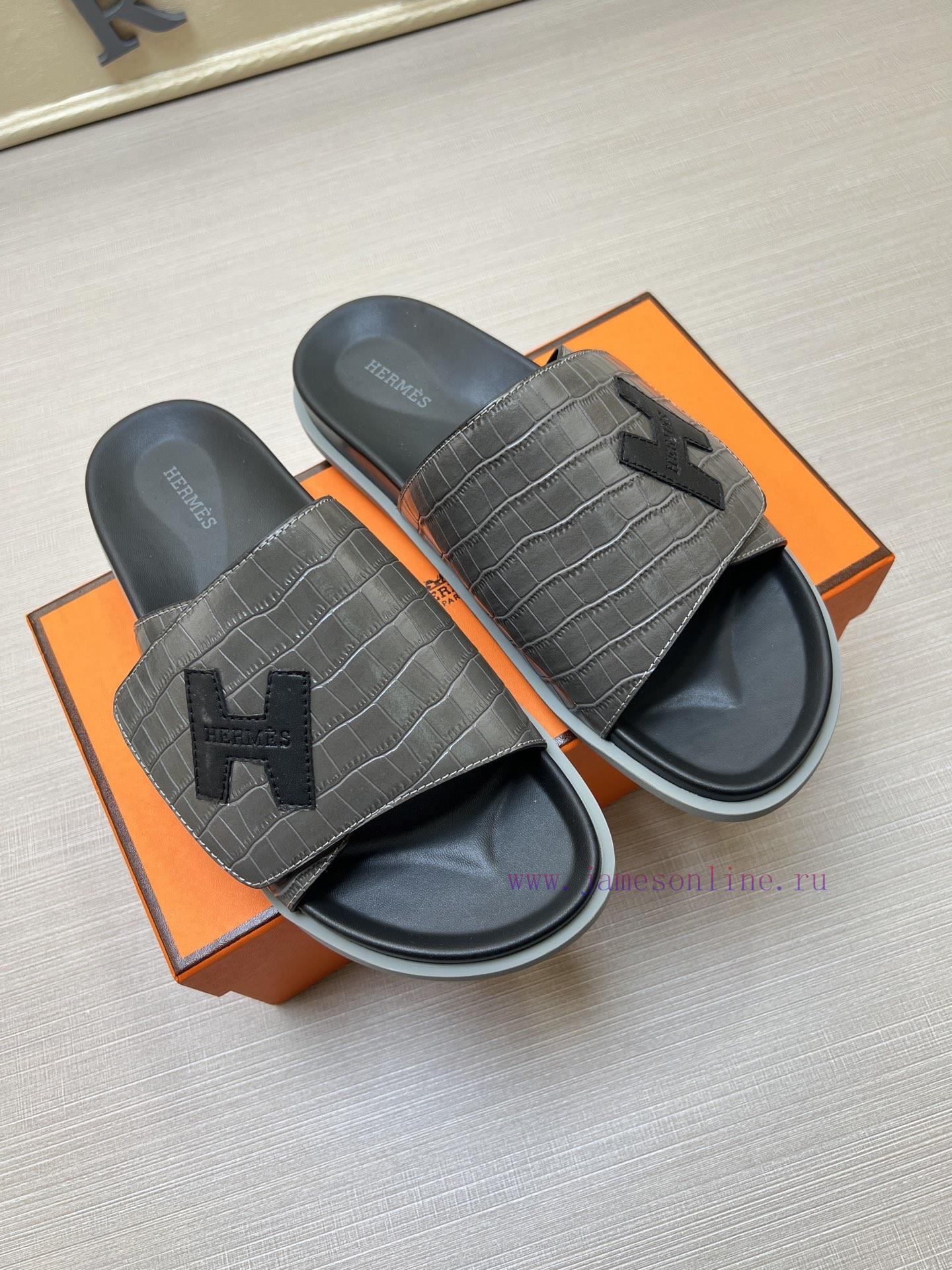 Hermes Official Website Latest Synchronized New Oran Leather Surface H Slippers Paris Original 6itnh8wd - Image 5