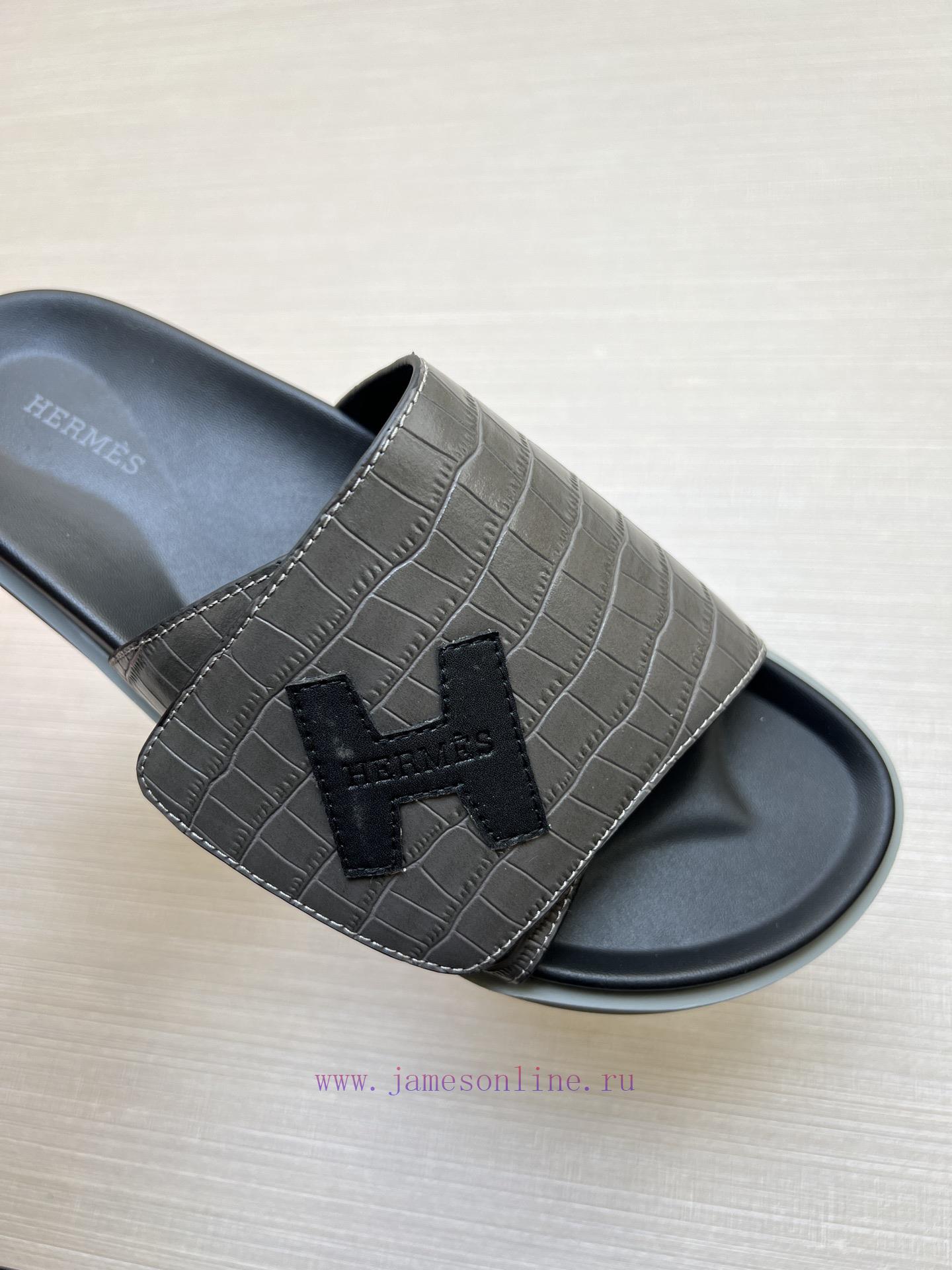 Hermes Official Website Latest Synchronized New Oran Leather Surface H Slippers Paris Original 6itnh8wd - Image 7