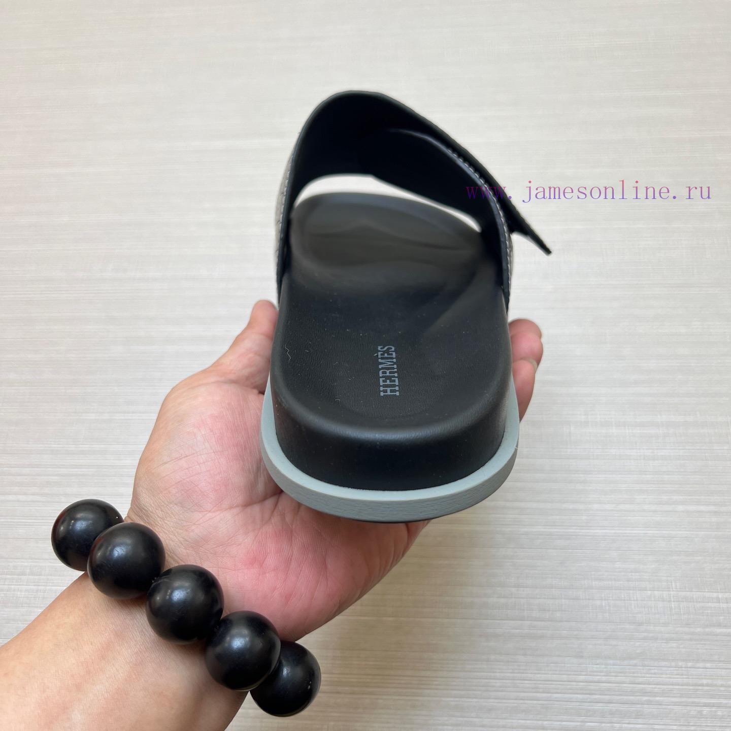 Hermes Official Website Latest Synchronized New Oran Leather Surface H Slippers Paris Original 6itnh8wd - Image 8