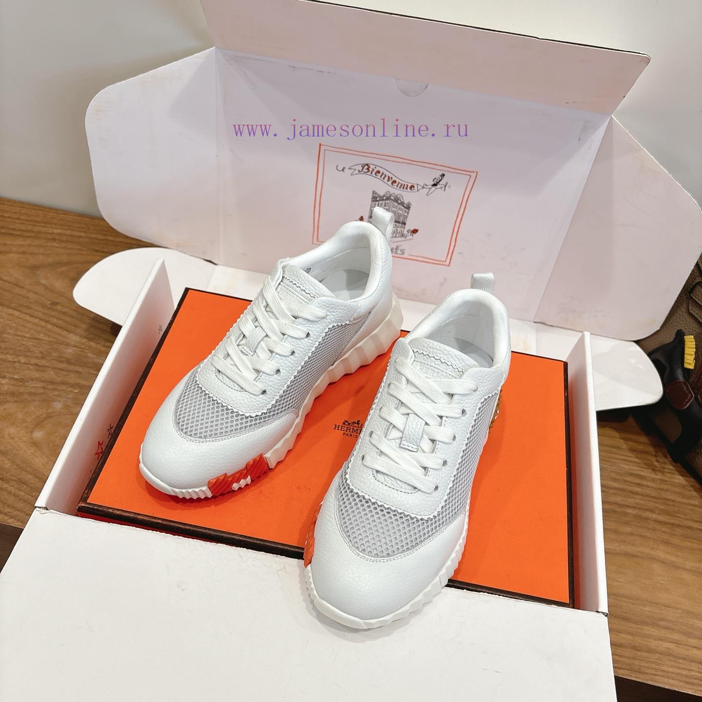 Men's 20 Couple's Hermes 26ss Early Spring White Shoes With Last Design And British Retro Style m9a2gmae