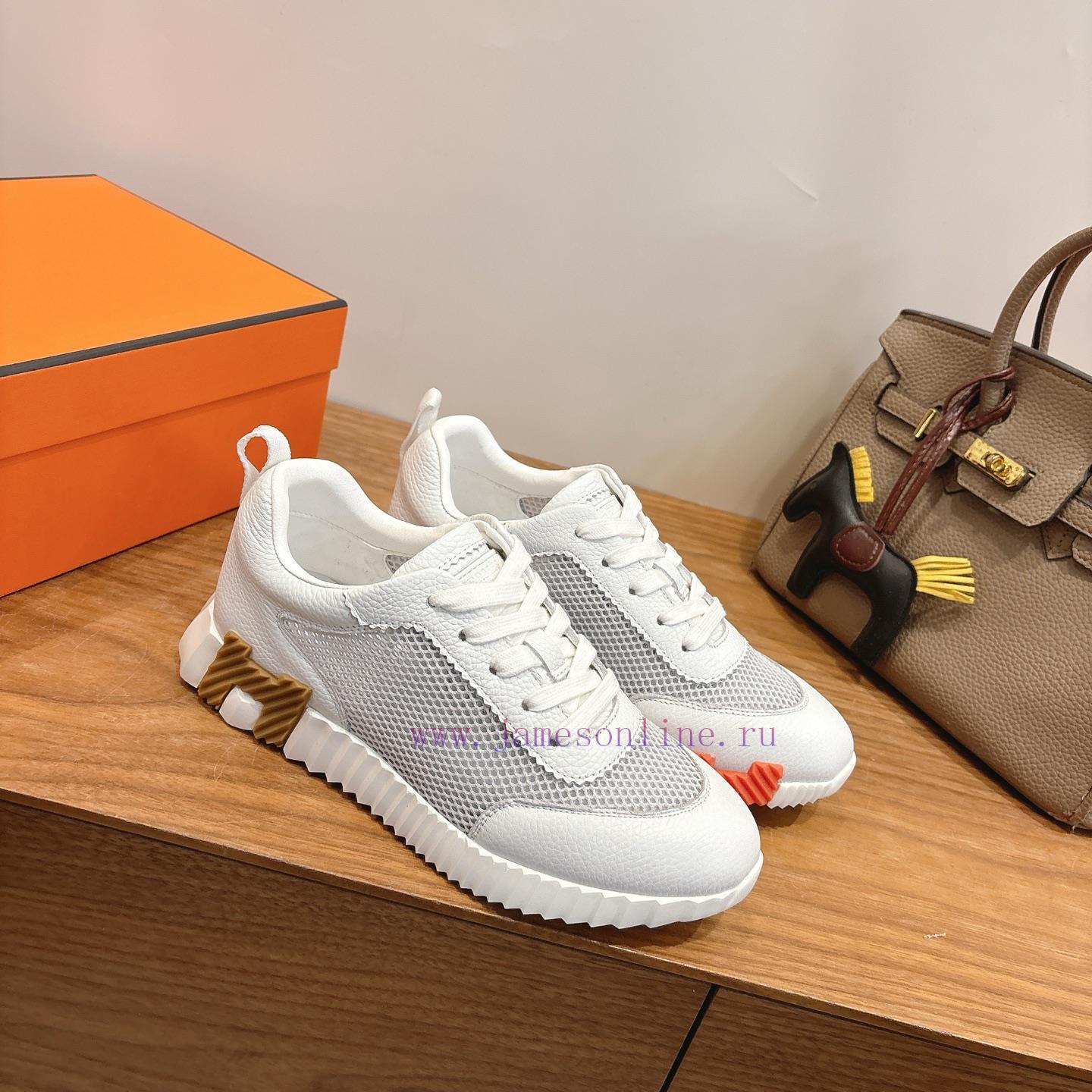 Men's 20 Couple's Hermes 26ss Early Spring White Shoes With Last Design And British Retro Style m9a2gmae - Image 5