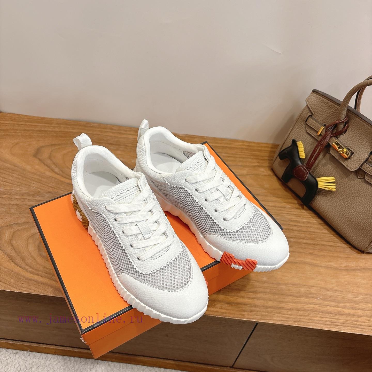 Men's 20 Couple's Hermes 26ss Early Spring White Shoes With Last Design And British Retro Style m9a2gmae - Image 6