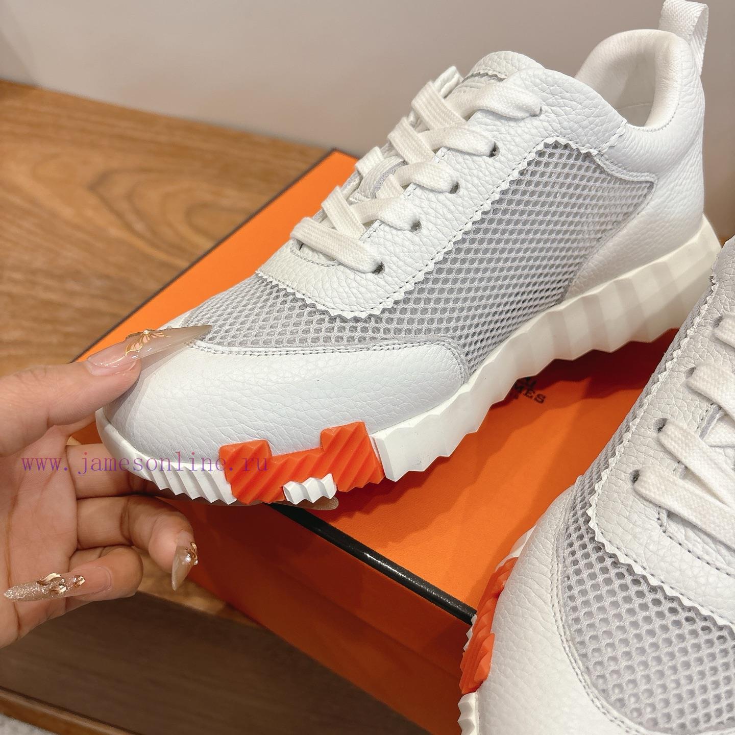 Men's 20 Couple's Hermes 26ss Early Spring White Shoes With Last Design And British Retro Style m9a2gmae - Image 7